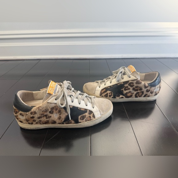 Golden Goose Superstar Leopard hair sneakers size 36 - Picture 2 of 7